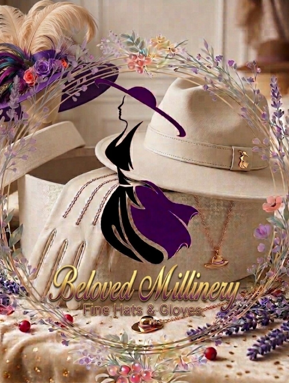 Beloved Millinery Western Elegance Rhinestone Bling Cowboy Hat White Silver - Picture 9 of 10